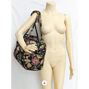 Vera Bradley Duffle Bag 15"x25"w Sz LClassic Quilted Travel Lightweight Quilted